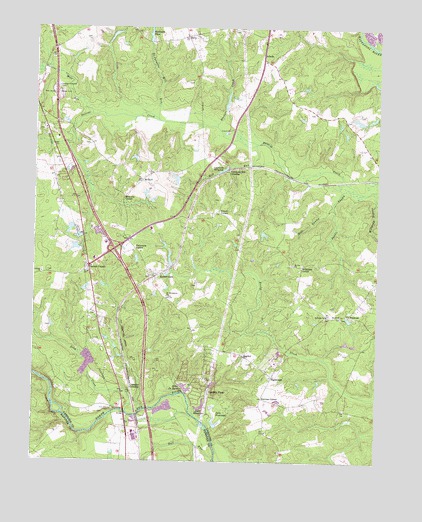 Ruther Glen, VA USGS Topographic Map