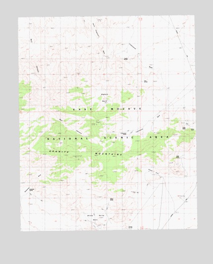 Bighorn Basin, CA USGS Topographic Map