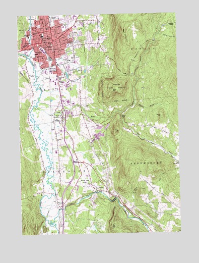 Rutland, VT USGS Topographic Map