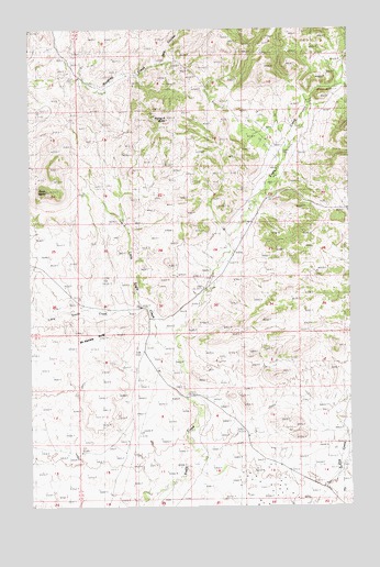 Ryan Butte, MT USGS Topographic Map