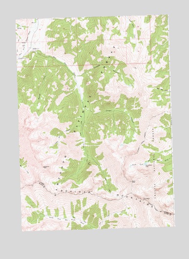 Ryan Peak, ID USGS Topographic Map