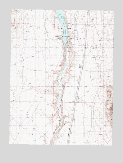 Rye Patch Dam, NV USGS Topographic Map