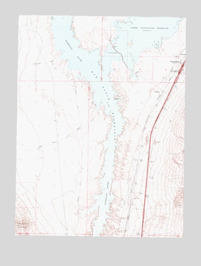 Rye Patch Reservoir South, NV USGS Topographic Map