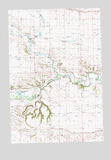 Ryegate East, MT USGS Topographic Map