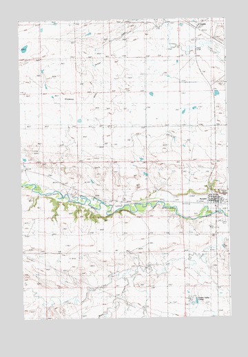 Ryegate West, MT USGS Topographic Map