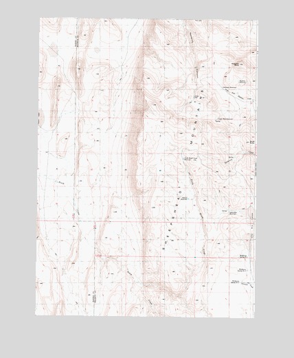 Ryegrass Butte, OR USGS Topographic Map