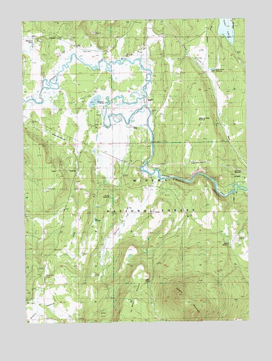 S'Ocholis Canyon, OR USGS Topographic Map