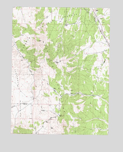 Sabie Mountain, UT USGS Topographic Map