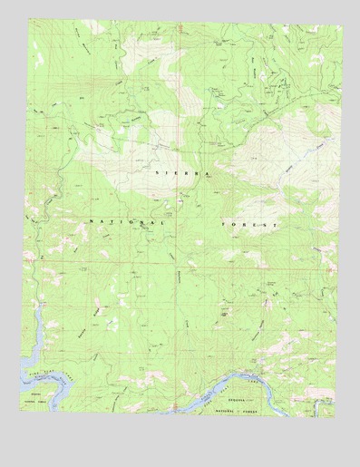 Sacate Ridge, CA USGS Topographic Map