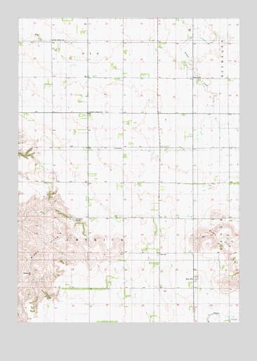 Bijou Hills, SD USGS Topographic Map