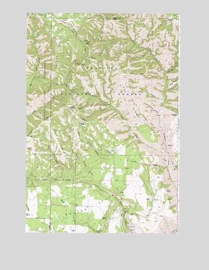 Saddle Butte, WA USGS Topographic Map