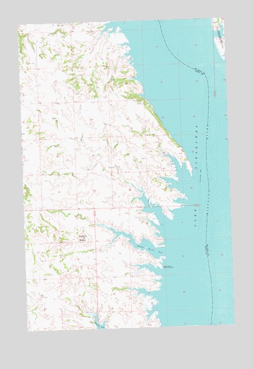 Saddle Butte, ND USGS Topographic Map