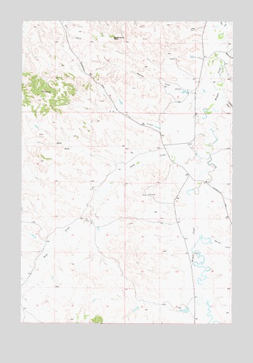 Saddle Horse Butte, MT USGS Topographic Map