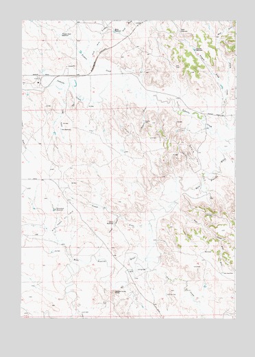 Saddle Horse Butte, WY USGS Topographic Map