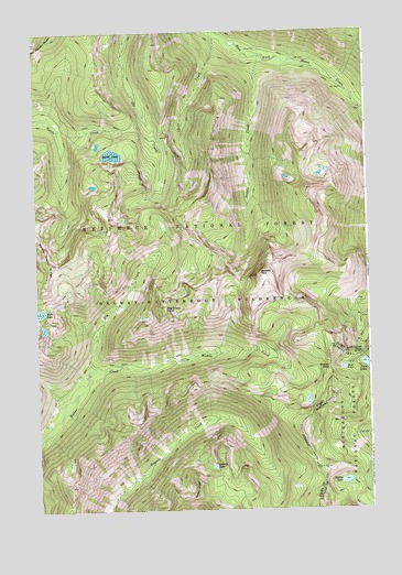 Saddle Mountain, ID USGS Topographic Map