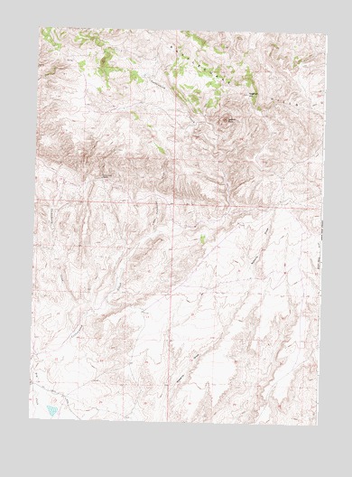 Saddle Rock, WY USGS Topographic Map