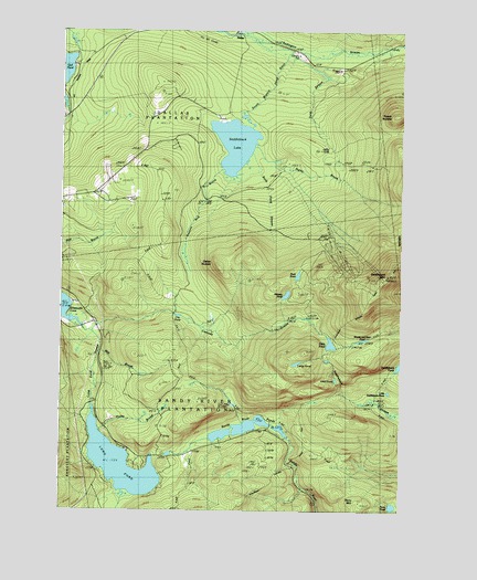 Saddleback Mountain, ME USGS Topographic Map