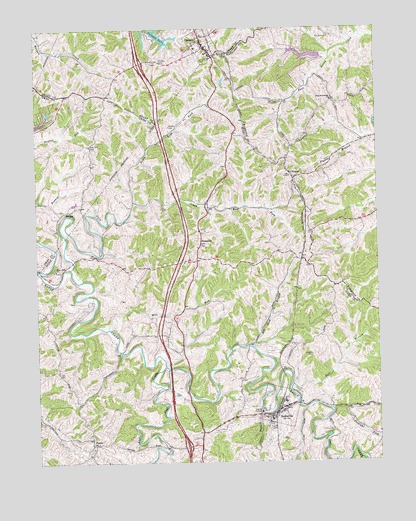 Sadieville, KY USGS Topographic Map