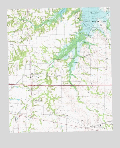 Sadler, TX USGS Topographic Map