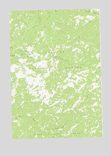 Safety Creek, ID USGS Topographic Map