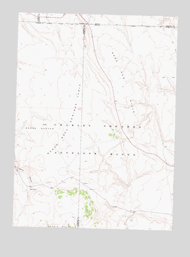 Sage Hen Hills, NV USGS Topographic Map