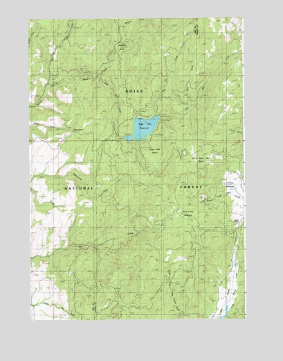 Sage Hen Reservoir, ID USGS Topographic Map
