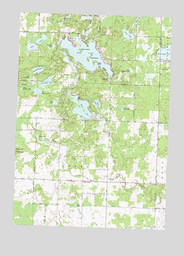 Sage Lake, MI USGS Topographic Map