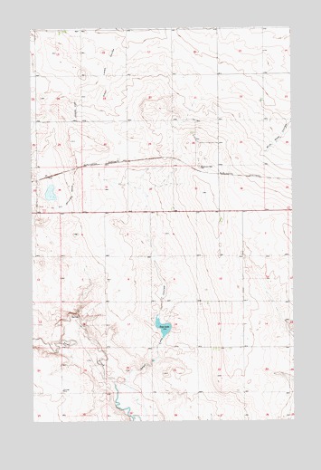Sage Lake, MT USGS Topographic Map