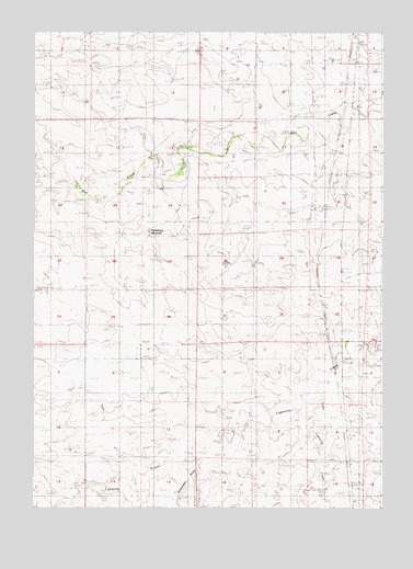 Bill SE, WY USGS Topographic Map