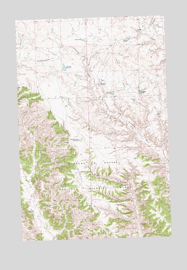Sagebrush Reservoir, MT USGS Topographic Map