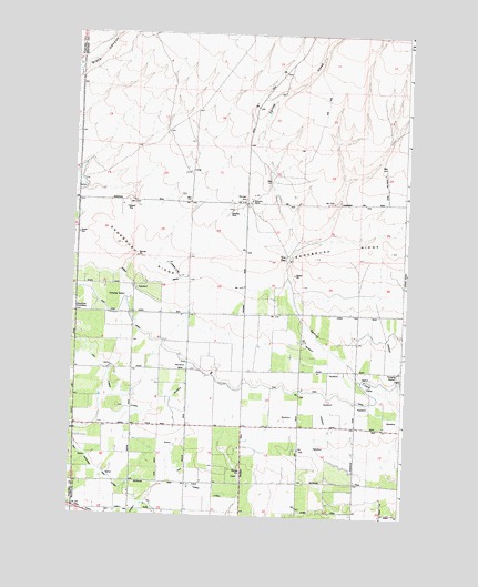 Sagebrush Ridge, WA USGS Topographic Map