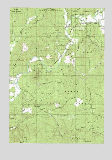 Sager Creek, OR USGS Topographic Map