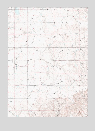 Ireton Draw, WY USGS Topographic Map
