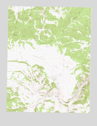 Saguache Park, CO USGS Topographic Map
