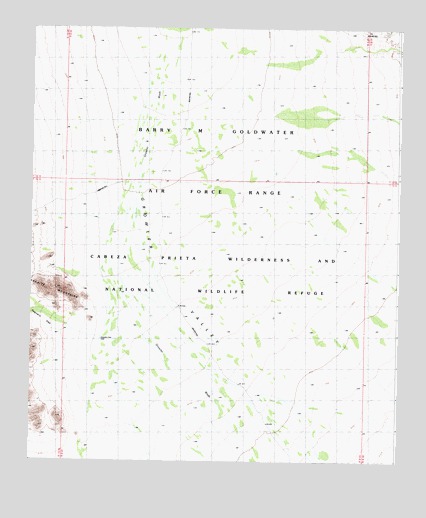 Saguaro Gap Well, AZ USGS Topographic Map
