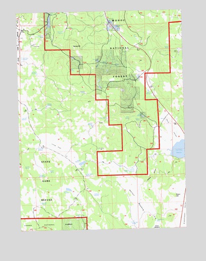 Said Valley, CA USGS Topographic Map