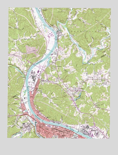 Saint Albans, WV USGS Topographic Map