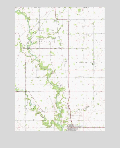 Saint Ansgar, IA USGS Topographic Map