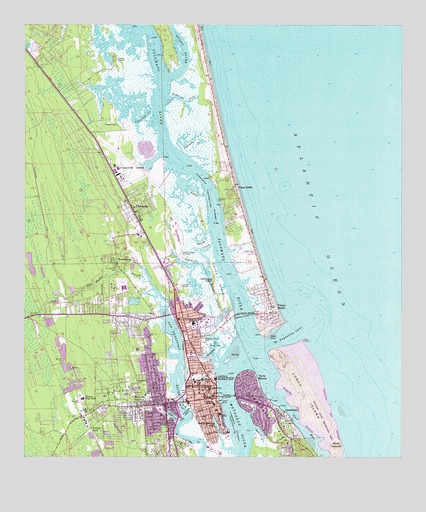 Saint Augustine, FL USGS Topographic Map