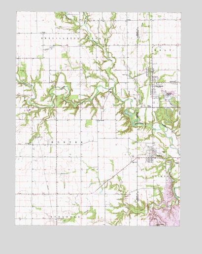 Saint Bernice, IN USGS Topographic Map