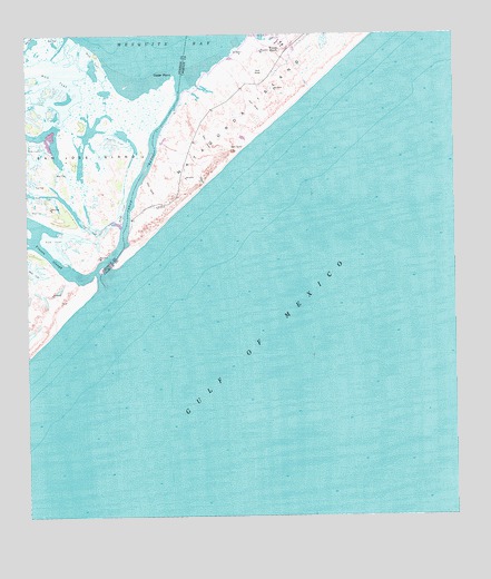 Saint Charles Bay SE, TX USGS Topographic Map