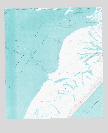 Saint Charles Bay SW, TX USGS Topographic Map