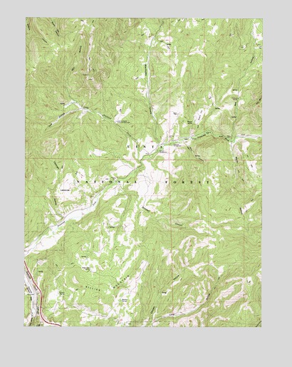 Billies Mountain, UT USGS Topographic Map