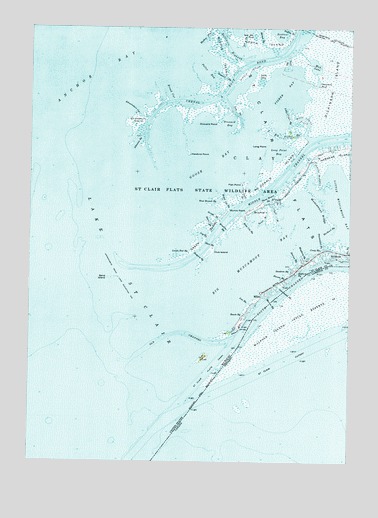 Saint Clair Flats, MI USGS Topographic Map