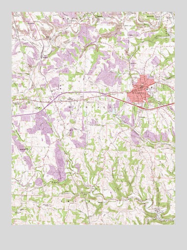 Saint Clairsville, OH USGS Topographic Map