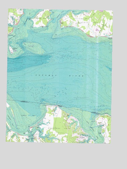 Saint Clements Island, MD USGS Topographic Map