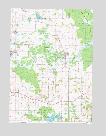 Saint Cloud, WI USGS Topographic Map