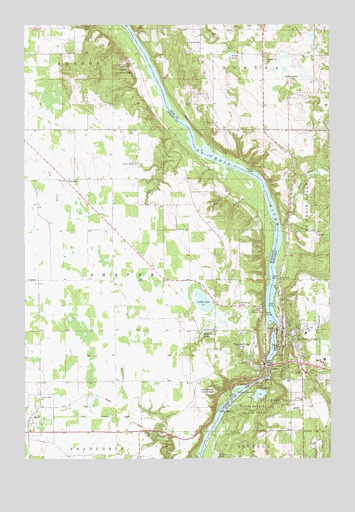 Saint Croix Dalles, WI USGS Topographic Map