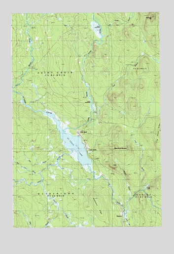 Saint Croix Lake, ME USGS Topographic Map