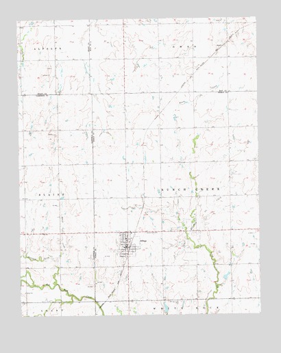 Billings, OK USGS Topographic Map